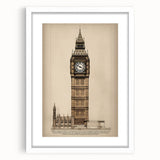 Big Ben Architectural Wall Art