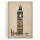 Big Ben Architectural Wall Art
