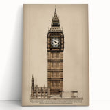 Big Ben Architectural Wall Art