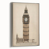 Big Ben Architectural Wall Art