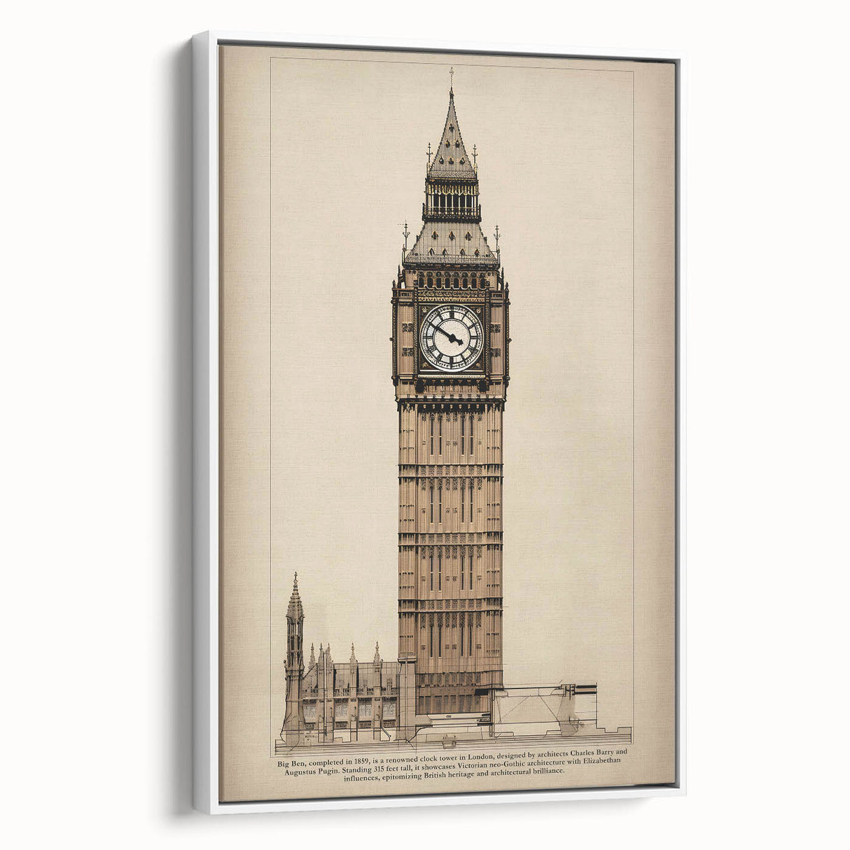 Big Ben Architectural Wall Art