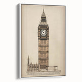 Big Ben Architectural Wall Art