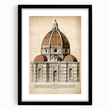 Vintage Architectural Wall Art – Duomo Florence Print