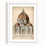 Vintage Architectural Wall Art – Duomo Florence Print