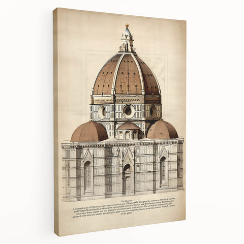 Vintage Architectural Wall Art – Duomo Florence Print