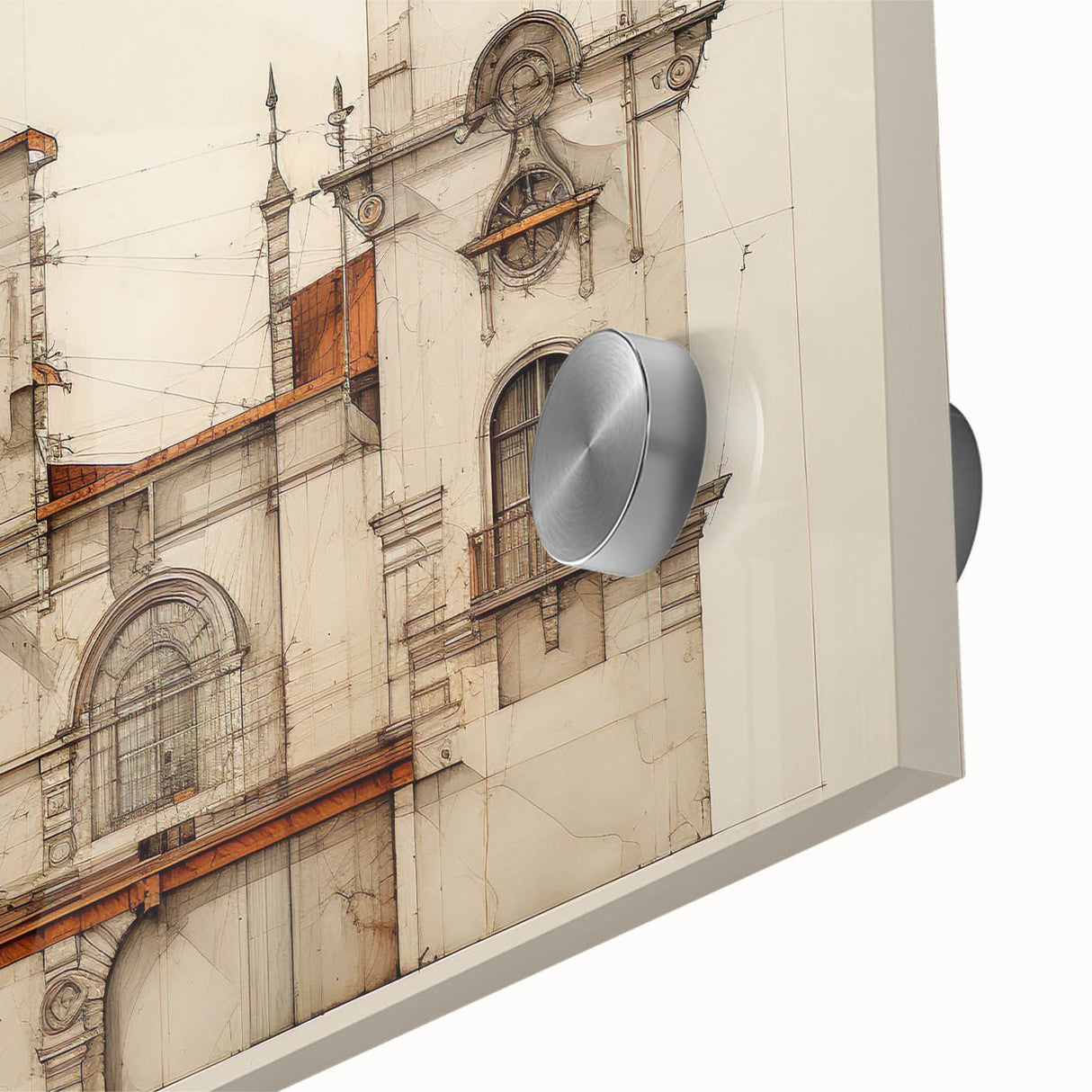 "Vintage Architectural Art - Classic Building Illustration Print"