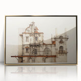 "Vintage Architectural Art - Classic Building Illustration Print"