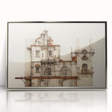 "Vintage Architectural Art - Classic Building Illustration Print"