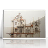 "Vintage Architectural Art - Classic Building Illustration Print"