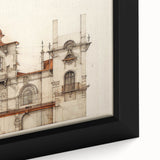 "Vintage Architectural Art - Classic Building Illustration Print"