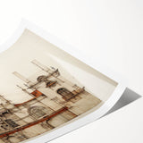 "Vintage Architectural Art - Classic Building Illustration Print"