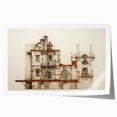 "Vintage Architectural Art - Classic Building Illustration Print"