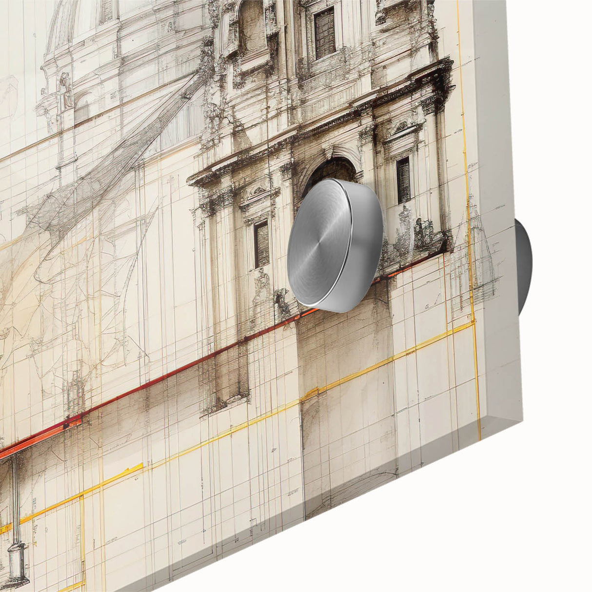 Vintage Architectural Wall Art - Historic Building Illustrations