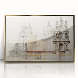 Vintage Architectural Wall Art - Historic Building Illustrations