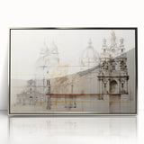Vintage Architectural Wall Art - Historic Building Illustrations
