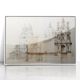 Vintage Architectural Wall Art - Historic Building Illustrations