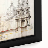 Vintage Architectural Wall Art - Historic Building Illustrations