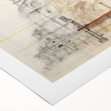 Vintage Architectural Wall Art - Historic Building Illustrations
