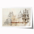 Vintage Architectural Wall Art - Historic Building Illustrations