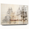 Vintage Architectural Wall Art - Historic Building Illustrations