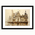 Vintage Architectural Art – Historic Building Illustration Print