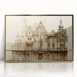Vintage Architectural Art – Historic Building Illustration Print
