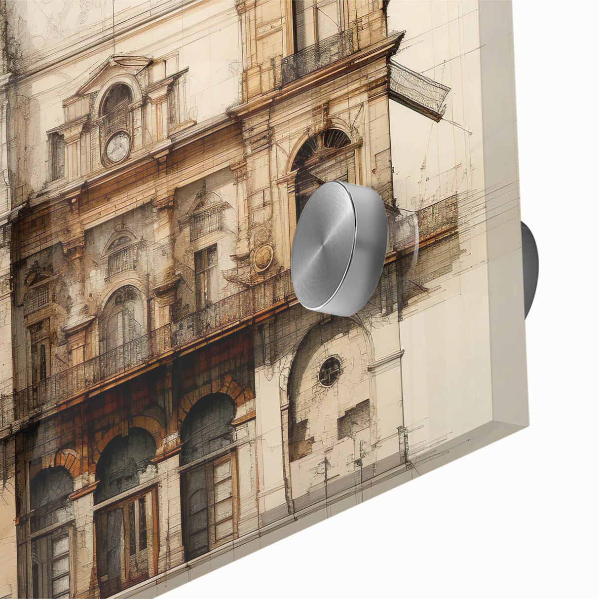 Historic Building Illustration – Vintage Architecture Print
