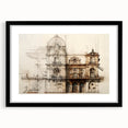 Historic Building Illustration – Vintage Architecture Print
