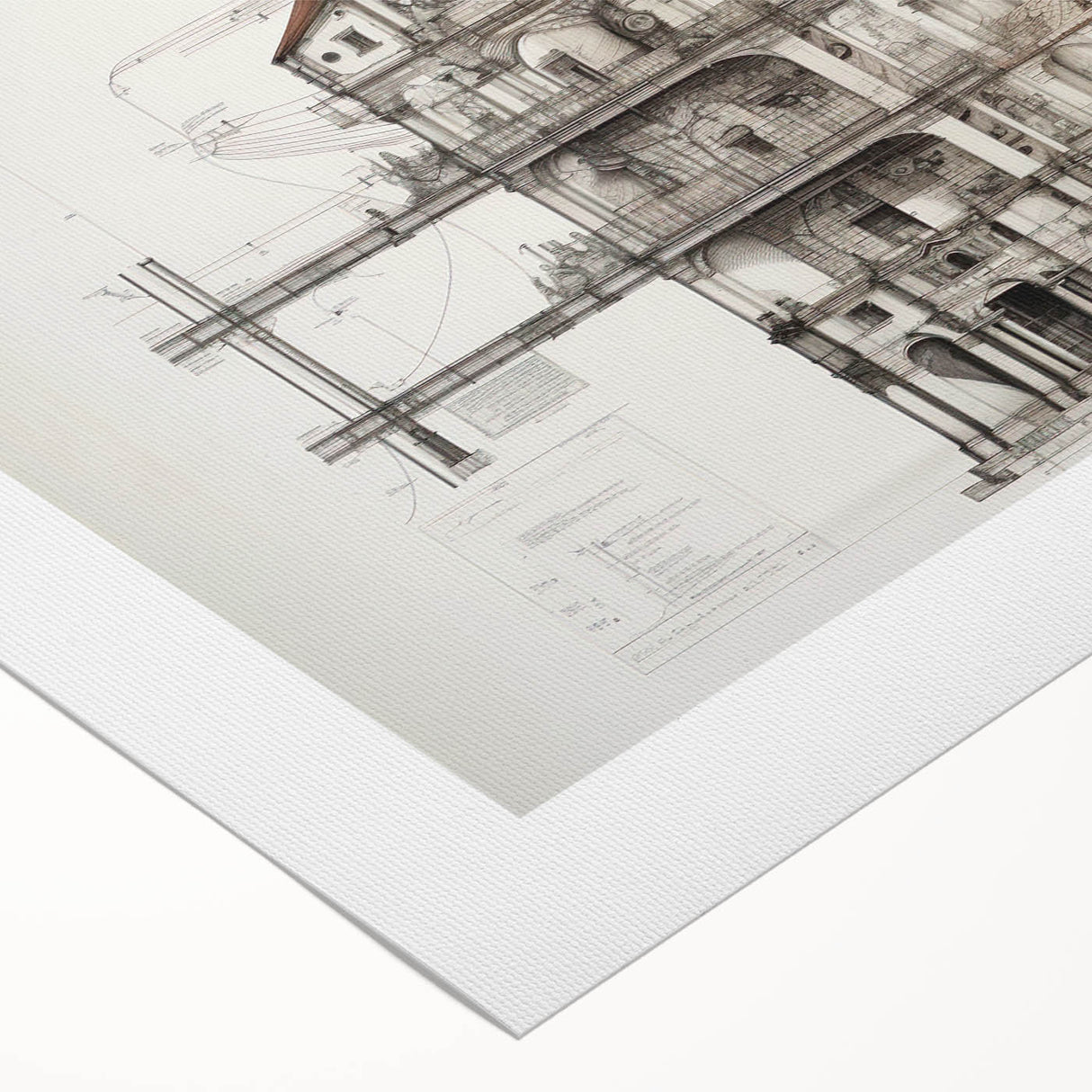 Vintage Church Architecture – Historic Building Illustration Print