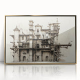 Vintage Architecture Print - Historic Building Illustration Wall Art