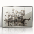 Vintage Architecture Print - Historic Building Illustration Wall Art