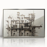 Vintage Architecture Print - Historic Building Illustration Wall Art