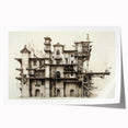 Vintage Architecture Print - Historic Building Illustration Wall Art