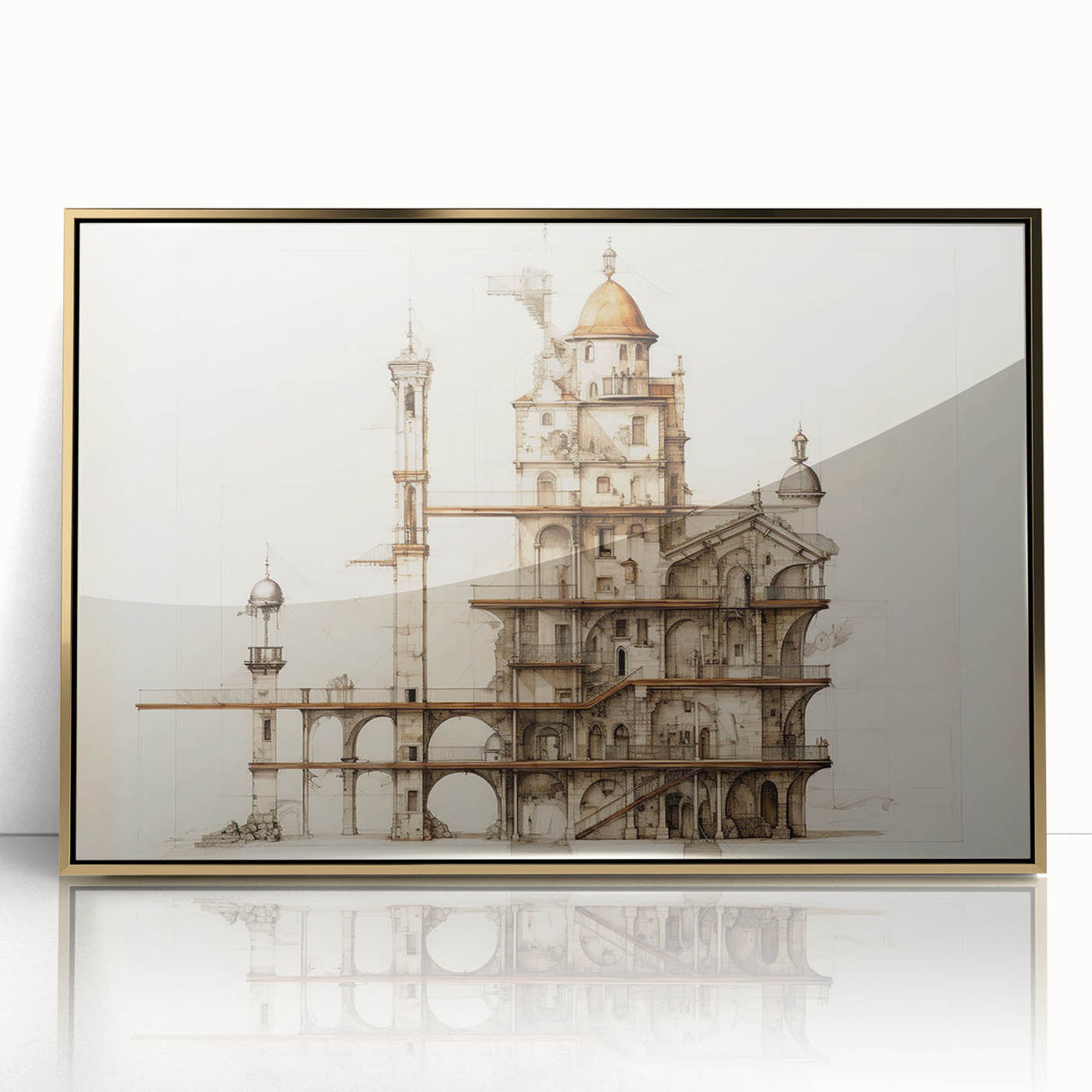 Architectural Wall Art - Vintage Architecture Prints - Historic Building Art