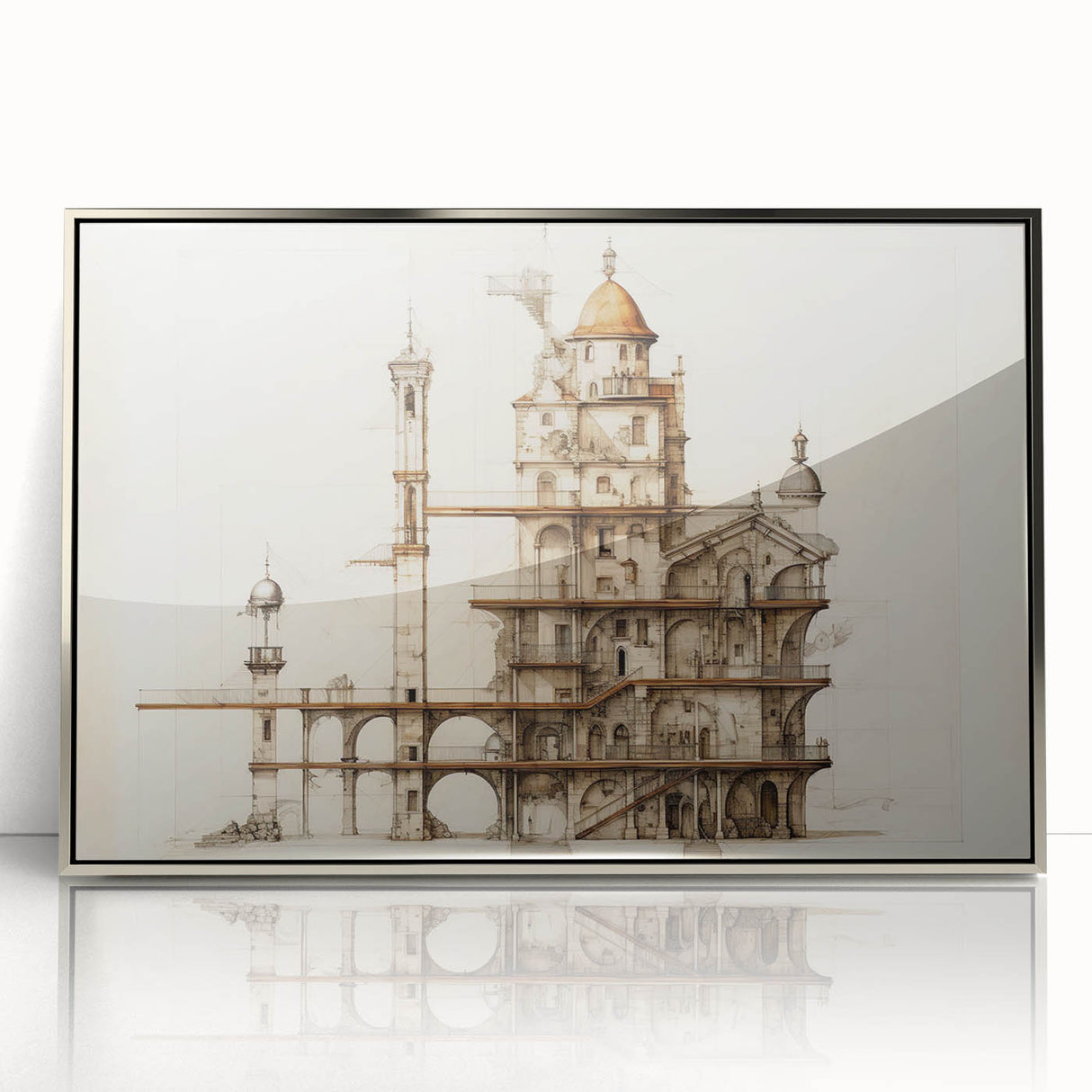 Architectural Wall Art - Vintage Architecture Prints - Historic Building Art