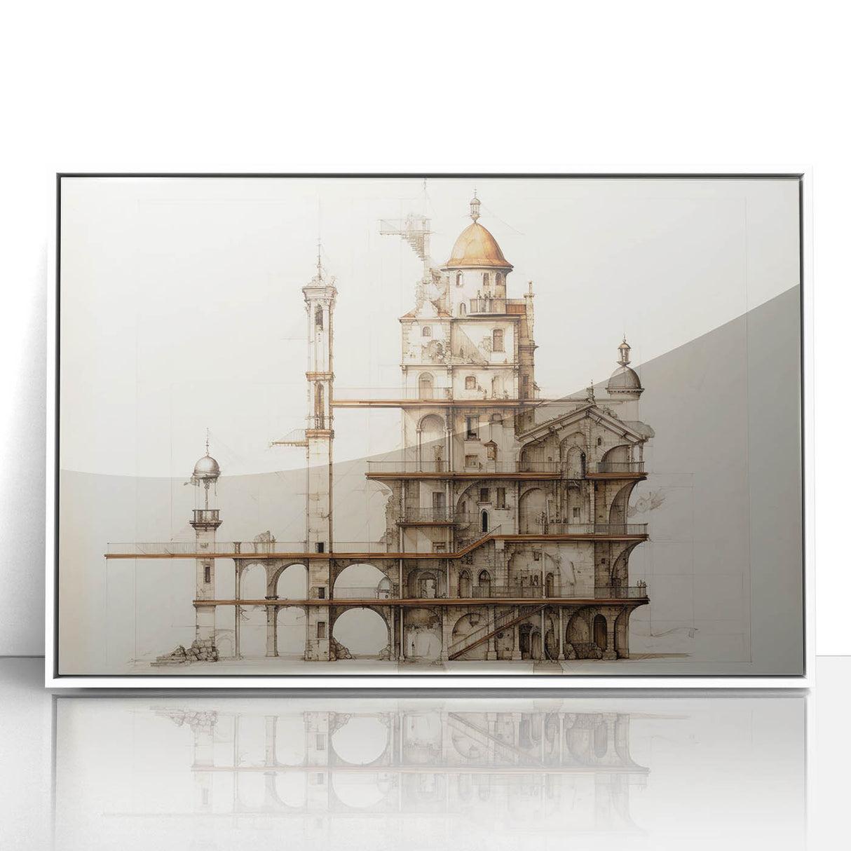 Architectural Wall Art - Vintage Architecture Prints - Historic Building Art