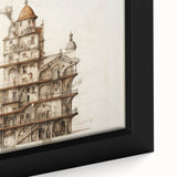 Architectural Wall Art - Vintage Architecture Prints - Historic Building Art