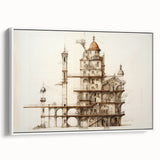 Architectural Wall Art - Vintage Architecture Prints - Historic Building Art