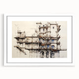 Architectural Wall Art - Historic Building Illustration
