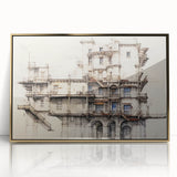 Architectural Wall Art - Historic Building Illustration
