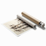 Architectural Wall Art - Historic Building Illustration