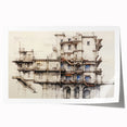Architectural Wall Art - Historic Building Illustration