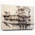 Architectural Wall Art - Historic Building Illustration