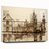 Architectural Wall Art - Historic Church Illustration