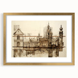 Architectural Wall Art - Historic Church Illustration