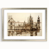 Architectural Wall Art - Historic Church Illustration