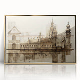 Architectural Wall Art - Historic Church Illustration