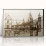 Architectural Wall Art - Historic Church Illustration