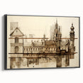 Architectural Wall Art - Historic Church Illustration