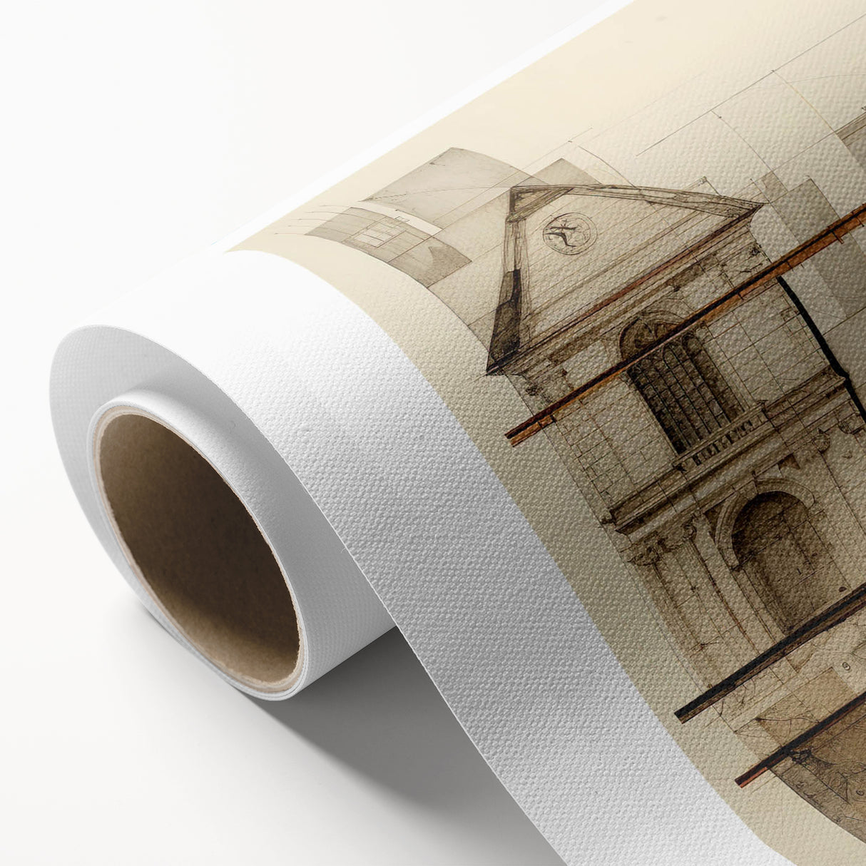 Architectural Wall Art - Historic Church Illustration
